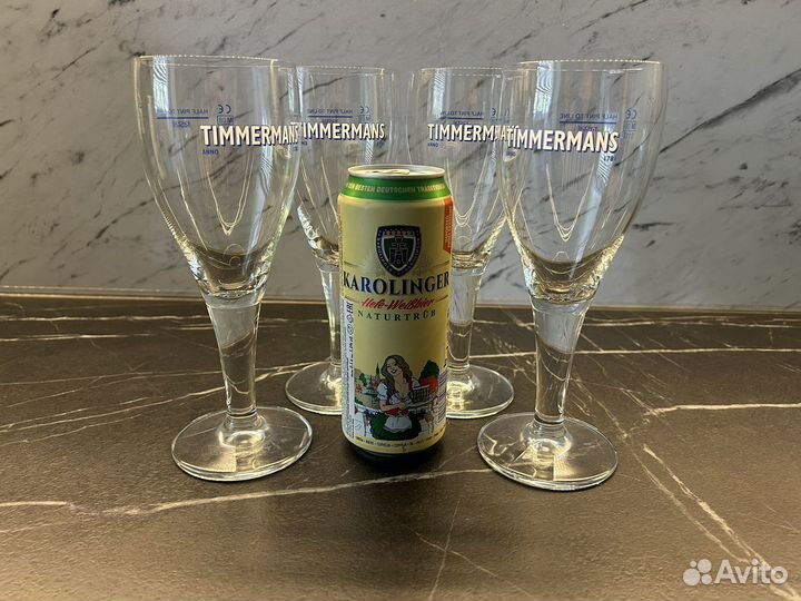 Пивные бокалы набор из 4 шт timmermans