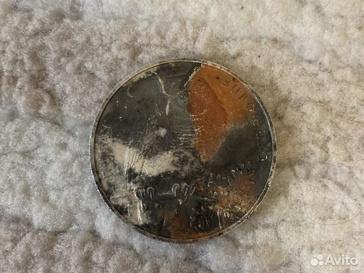 Монета 10 гривень пугач 2002года