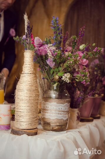 Декорированные бутылки, декоративные