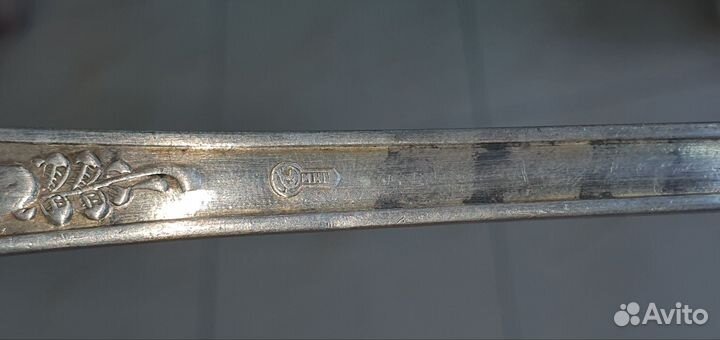 N3. Половник старинный Мельхиор мнц СССР винтажный