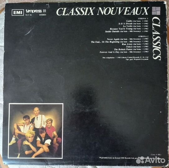 Classix Nouveaux (сборник). Грампластинка