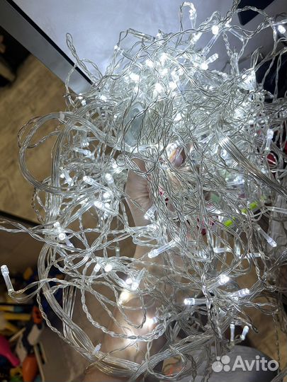 Гирлянда штора с пультом