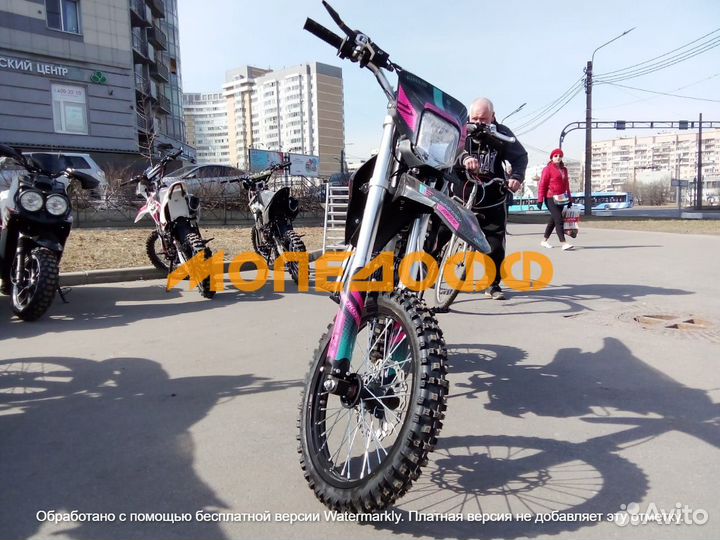 Питбайк BSE PH 125E AK47 Aquamarine