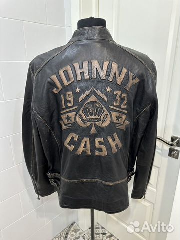 Мужская кожаная куртка Johny Cash USA эксклюзив