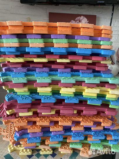 Пазлы зверьки буквы поролон