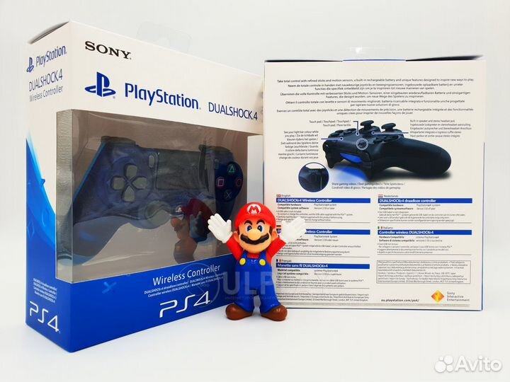 Новый джойстик PS4 Ver.2 Crystal Blue