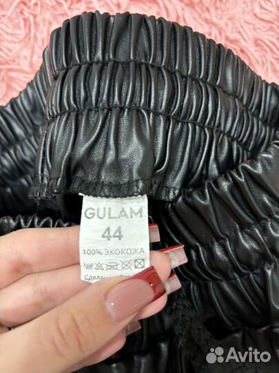 Брюки кожаные