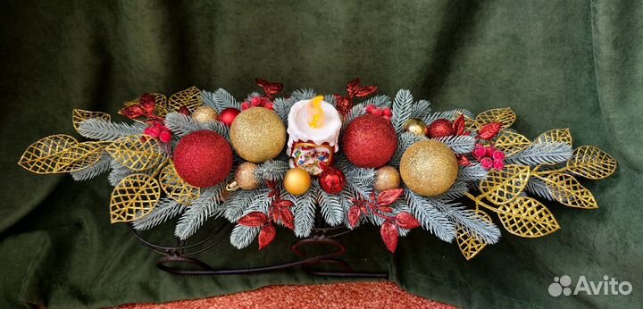 Новогоднее украшение на стол