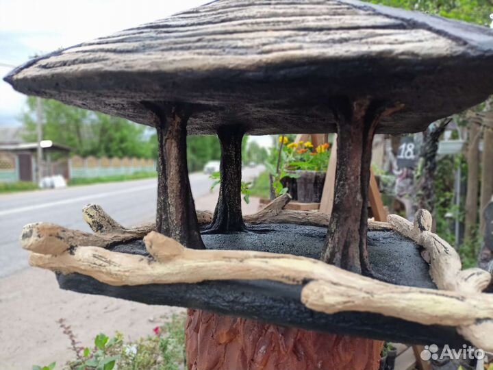 Кормушка из арт бетона