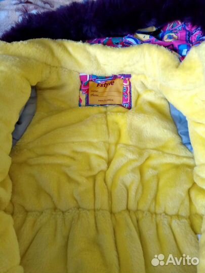 Зимний комбинезон для девочки 98