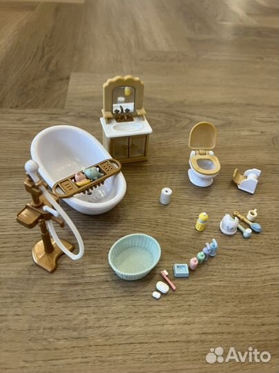 Sylvanian families ванная комната и туалет