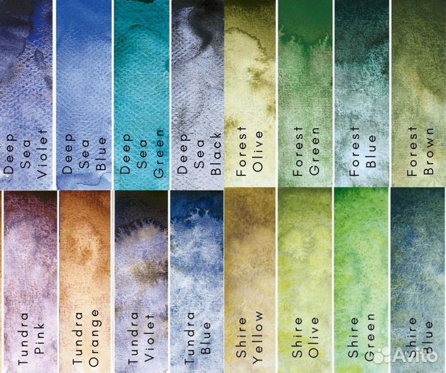 Дот карта акварели Schmincke Supergranulation