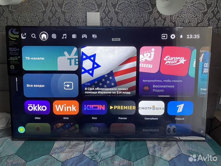 Новый Телевизор sber 55 4K smart TV Салют