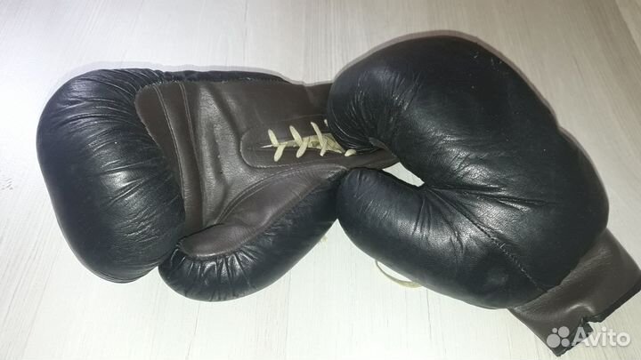 Перчатки боксёрские раритетные из конского волоса