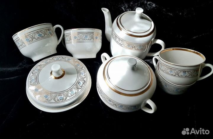 Чайный сервиз Довбыш 50 гг. Винтаж.Редкий
