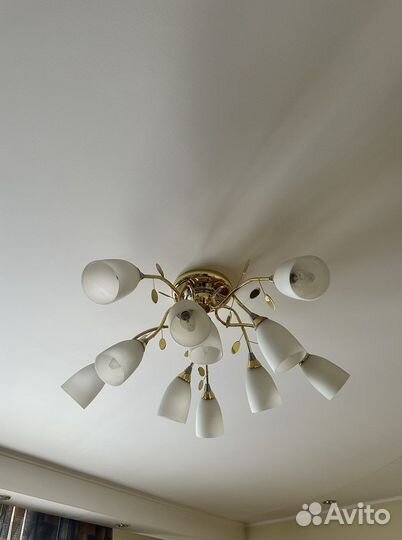 Комплект (люстра и два светильника)