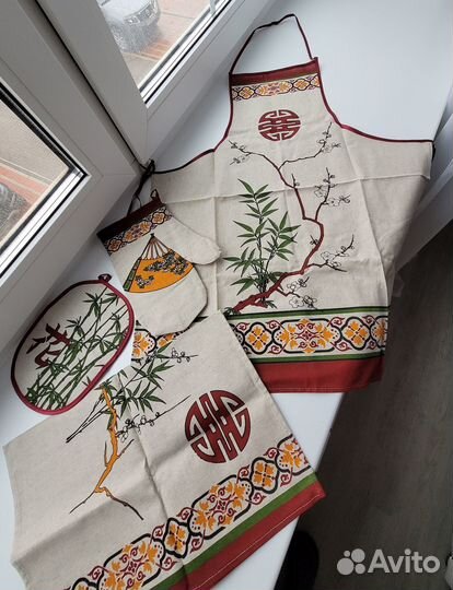 Новые наборы для кухни: фартук,прихватки,полотенца