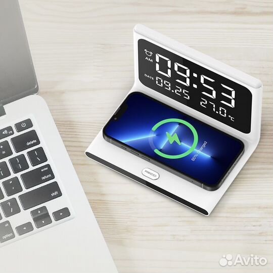 Беспроводное З/У recci calendar/alrm clock 15W RLS