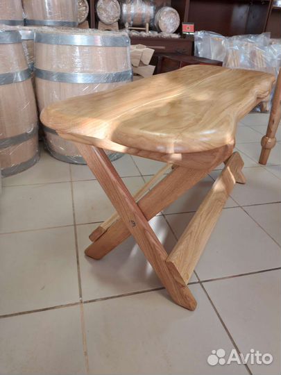 Скамья раскладная из массива дуба