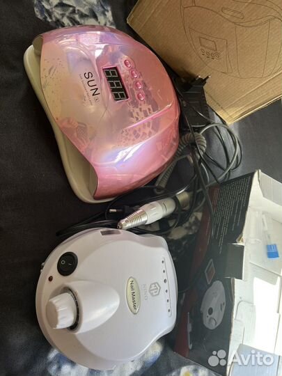 Лампа для ногтей бу