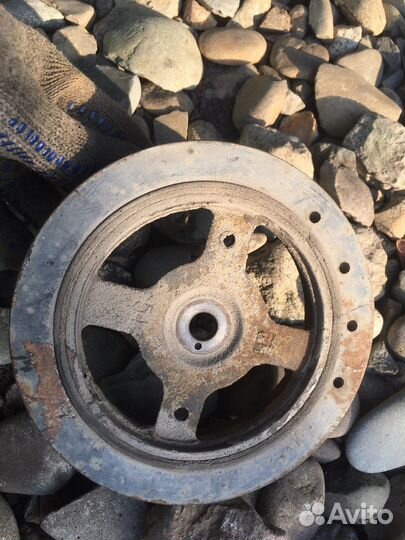 Toyota funcargo шкив коленвала nz под два ремня