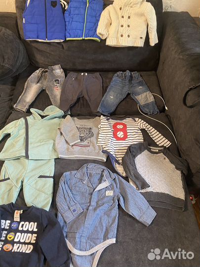 Детские вещи пакетом на мальчика 9-12 м
