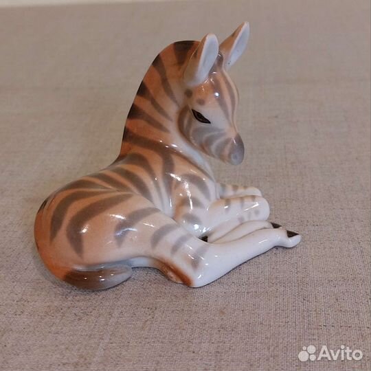 Зебра лфз фарфор СССР клеймо 1960е гг оригинал