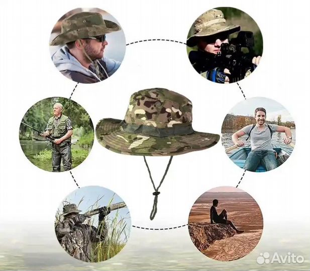 Панама камуфляжная мужская