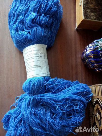 Пряжа меланж.пан-волокно+хлопок.вес мотка 200г