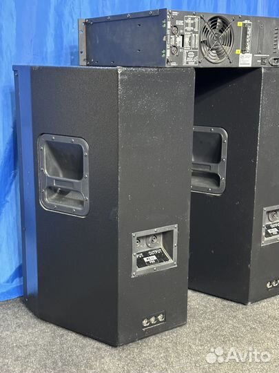 Комплект звука 2 Колонки + усилитель QSC