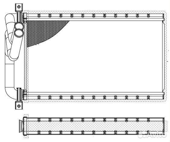 Радиатор отопителя для а/м Civic 4D LRh 2301