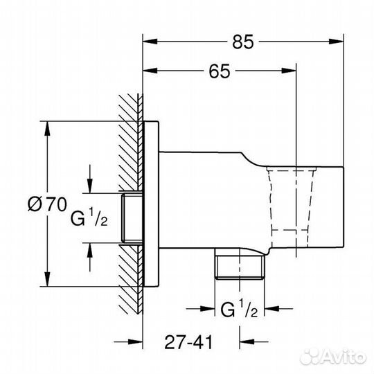 Держатель ручного душа grohe 28628001