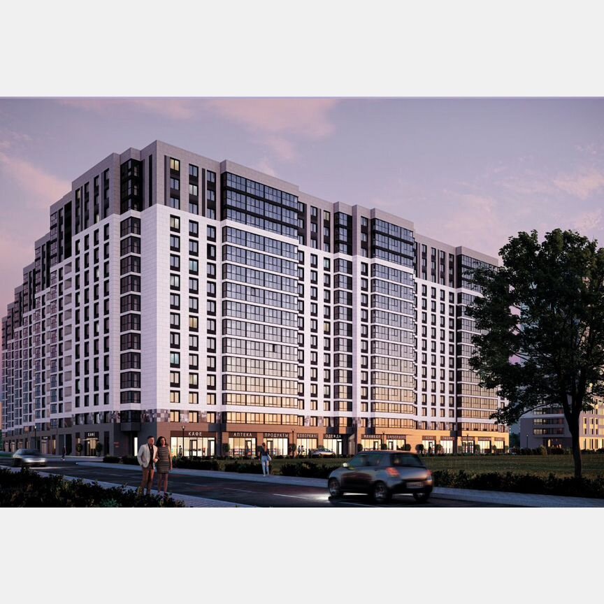 3-к. квартира, 95,5 м², 11/16 эт.