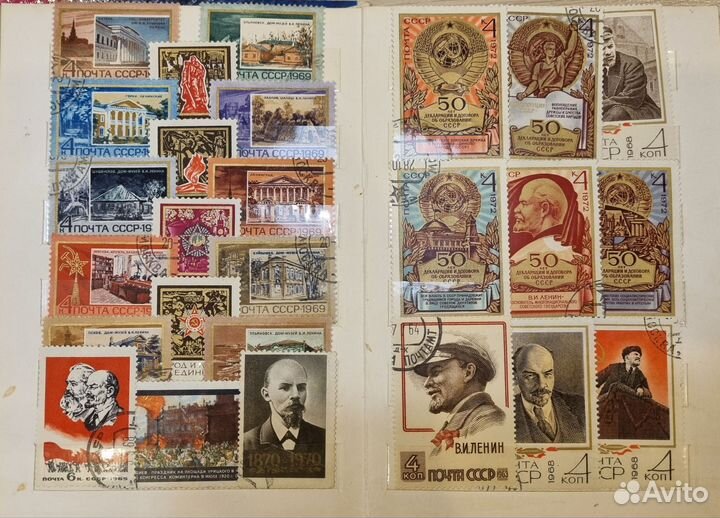 Почтовые марки СССР 1960-1970 г. Ленин