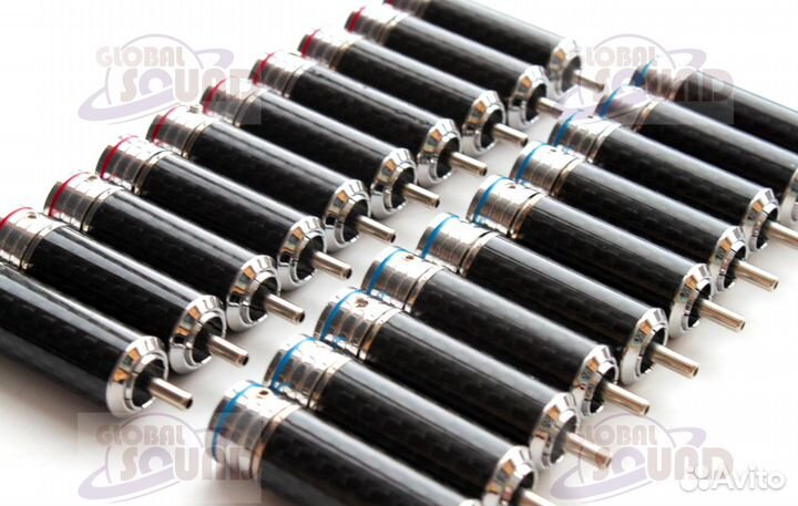 Коннектор (разъем) PCA, под пайку, карбон, родий