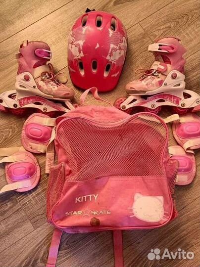 Коньки роликовые детские Kitty р.26-29