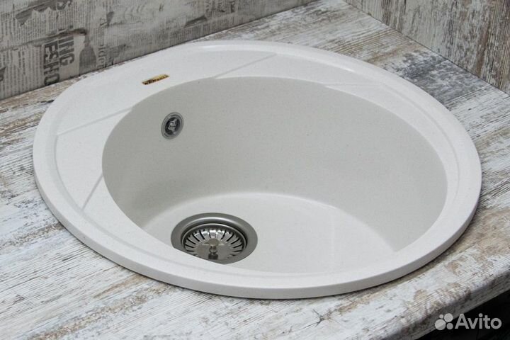 Кухонная мойка из искусственного мрамора Куба