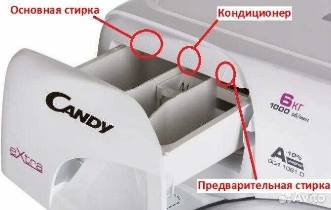 Лоток порошкоприемника candy