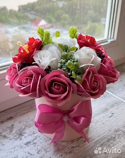 Букет из мыльных роз в подарок