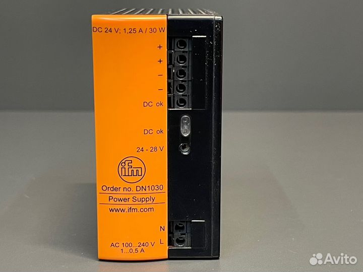 Блок питания IFM DN1030 PSU-1AC 24VDC Б/У, 1 шт