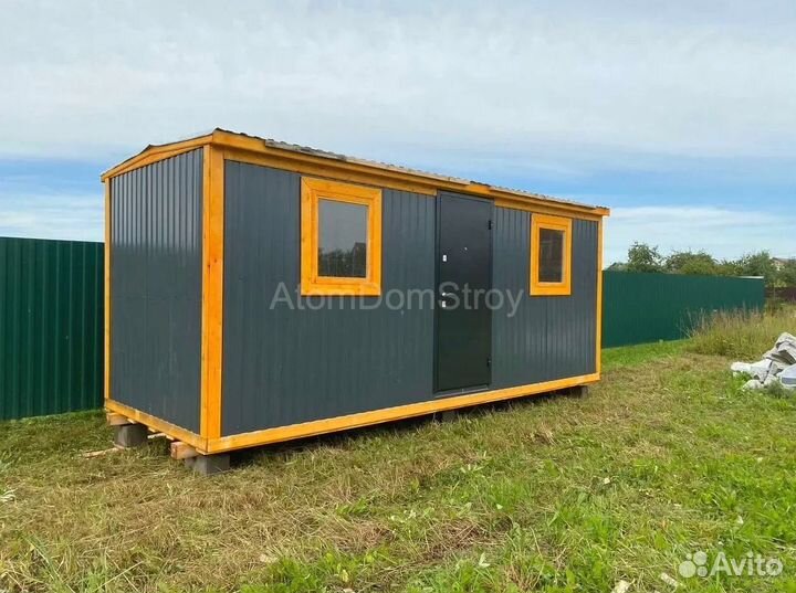 Бытовка деревянная утепленная с электрикой