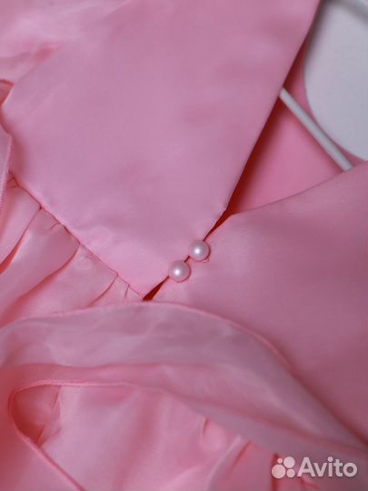 Платье для девочки нарядное розовое пышное 80 86 9