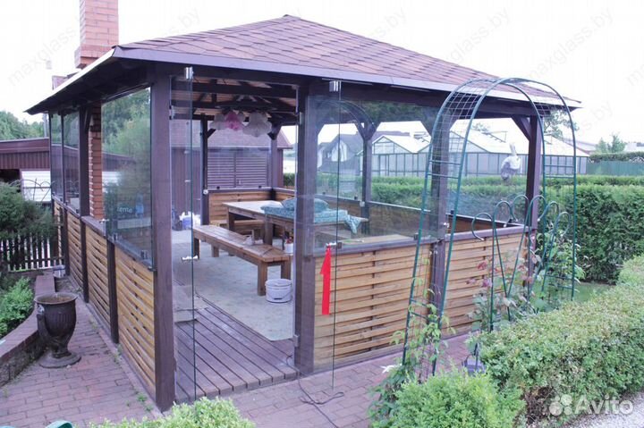 Мягкие окна пвх для беседки