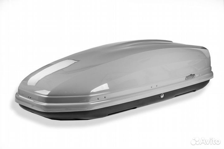 Автомобильный бокс Koffer А-480 серый глянец (480л