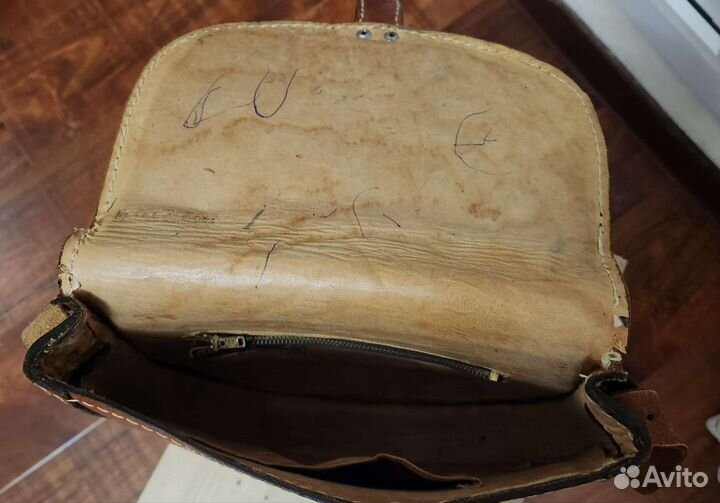 Сумка СССР натуральная кожа