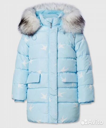 Зимнее пальто для девочки 152