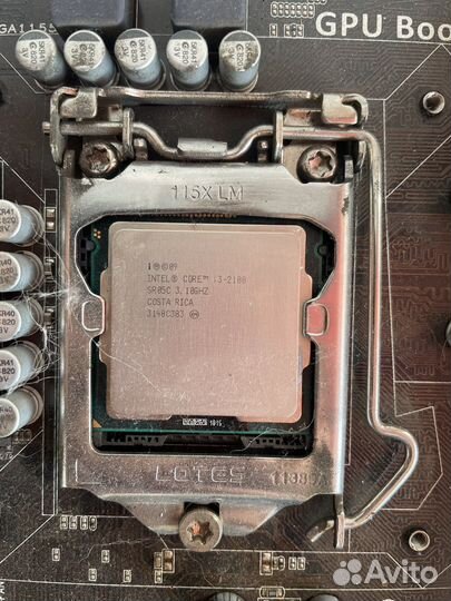 Материнская плата asus p8h61-mx + cpu + ram