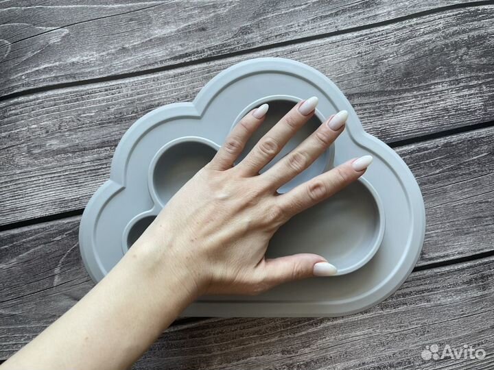 Тарелка детская секционная силиконовая