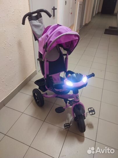 Детский трехколесный велосипед коляска