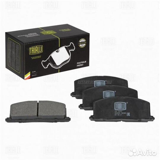 Trialli PF 1931 Колодки торм. для а/м Toyota Corolla (95) диск. перед. перед